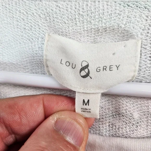 Lou & Grey Sweater Women Medium Beach Vacation Sailing Boat Stretch‎ White - Picture 4 of 9